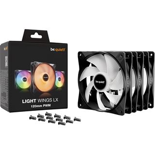 be quiet! Light Wings LX PWM 3er-Pack 120x120x25mm 1600 U/min 25.5