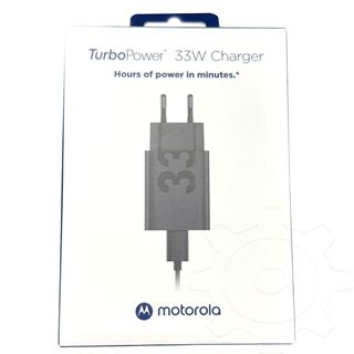 Motorola TurboPower Wall Charger 33W USB-C, 1m C-C cable, Black