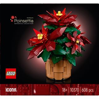 LEGO Botanicals 10370 Weihnachtsstern, Bauset f&uuml;r Erwachsene,