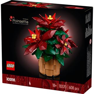 LEGO Botanicals 10370 Weihnachtsstern, Bauset f&uuml;r Erwachsene,