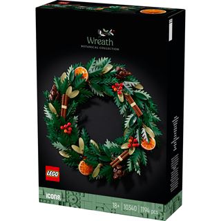 LEGO Botanicals 10340 Weihnachtskranz, Winterdeko zum Aufhängen,