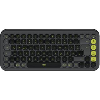 Logitech POP Icon Keys USB und Bluetooth Deutsch schwarz/grau