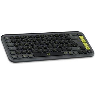 Logitech POP Icon Keys USB und Bluetooth Deutsch schwarz/grau