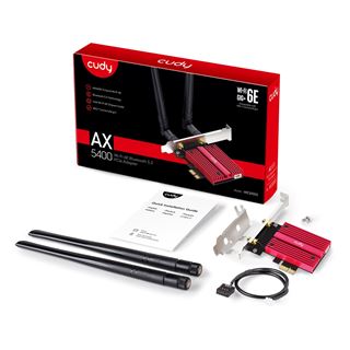 Cudy WE3000S WLAN 2.4/5/6GHz + Bluetooth 5.3 PCIe x1