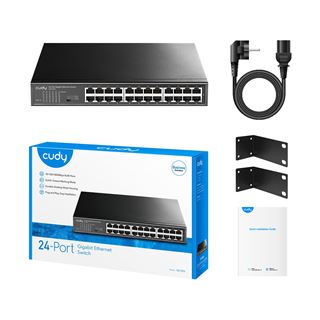 Cudy GS1024 Netzwerk-Switch Gigabit Ethernet (10/100/1000) Schwarz