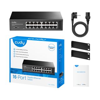 Cudy GS1016 Netzwerk-Switch Gigabit Ethernet (10/100/1000) Schwarz