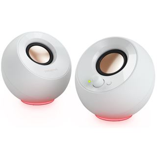 Creative Lautsprecher Pebble SE RGB Stereo, weiß