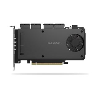 ICY Dock Adapter 4 x M.2 NVMe SSD Mobile Rack Adapter Card fo