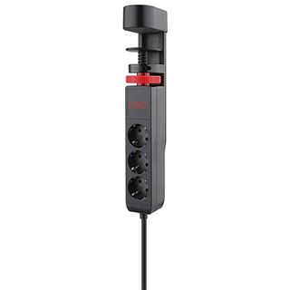 (€17,63*/1m) 1.50m Olympia Strom Steckdosenleiste Schwarz 3