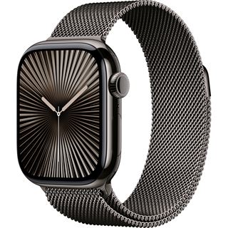 Apple Watch S10 (2024) Titan Cellular 42mm schiefer (Milanaise