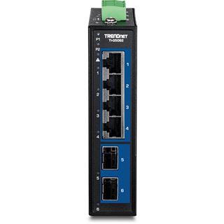 TrendNet 6-Port Industrial 2.5G DIN-Rail Switch with 10G SFP