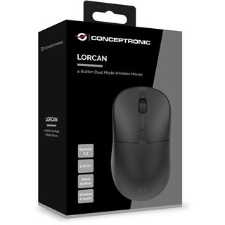 Conceptronic LORCAN04B 4-Tasten Bluetooth Maus wireless sw