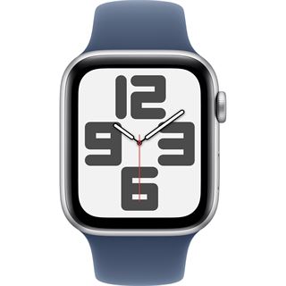 APPLE WATCH SE CELL 44MM SILVER W. DENIM SPORT BAND S/M