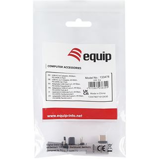 Equip Adapter USB 4.0 -> USB-C 40Gbps, 240W PD, 3er-Pack gr