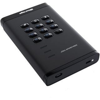 2TB iStorage diskAshur Pro3 schwarz Extern USB Typ-C