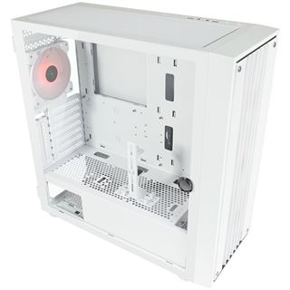 LC-Power 810W Bright_Crawler_X Midi Tower ohne Netzteil weiss