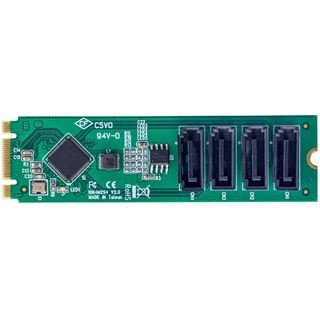 StarTech 4-Port M.2 to SATA Adapter Card, M.2 PCIe 3.0 to SATA