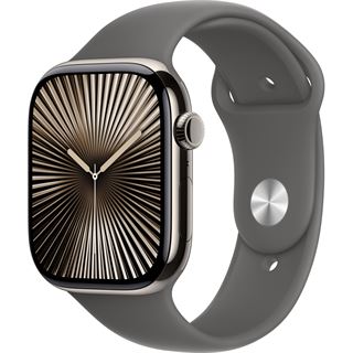 Apple Watch S10 Titan Natur Cellular 46mm (Sportarmband steingrau) M/L