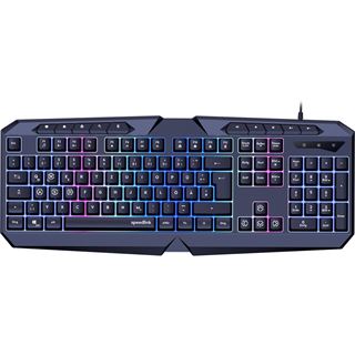 Speedlink Gaming Tastatur LUDICIUM, RGB Rainbow, schwarz retail