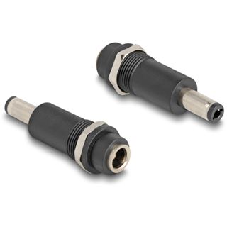 Delock Adapter DC 5,5 x 2,1 mm Buchse zu DC 5,5 x 2,5 mm Stecker