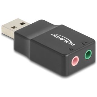 Delock Externe USB Soundkarte mit USB-A Stecker auf 2 x 3,5 mm