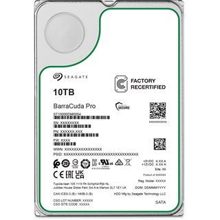 10TB Seagate Factory Recertified BarraCuda Pro ST10000DM0004