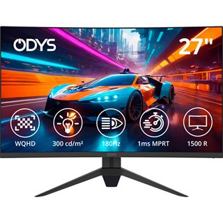27" (68,58cm) Odys Q27-X schwarz 2560x1440 2xDisplayport 1.4 /