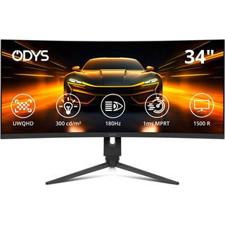 34" (86,36cm) Odys XP34 Pro-X schwarz 3440x1440 2xDisplayport