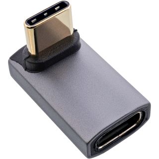 InLine USB4 Adapter, USB-C Stecker/Buchse oben/unten gewinkelt,