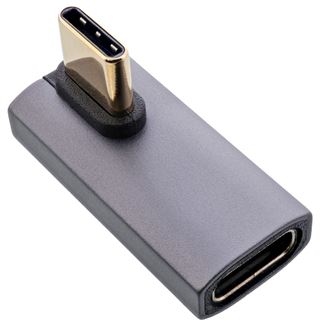 InLine USB4 Adapter, USB-C Stecker/Buchse vertikal rechts/links