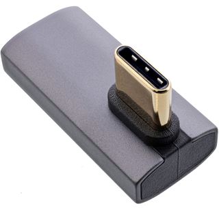 InLine USB4 Adapter, USB-C Stecker/Buchse vertikal rechts/links