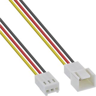InLine Lüfterkabel Verlängerung, 3pol Molex Stecker /