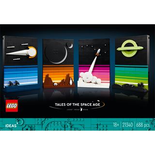 LEGO Ideas 21340 Geschichten aus dem Weltraumzeitalter, Wanddekoration