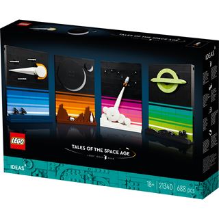 LEGO Ideas 21340 Geschichten aus dem Weltraumzeitalter, Wanddekoration