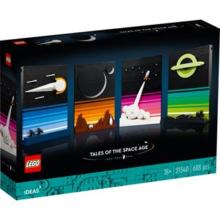 LEGO Ideas 21340 Geschichten aus dem Weltraumzeitalter, Wanddekoration