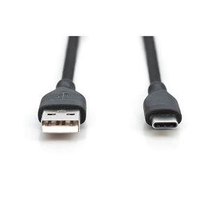 (€4,95*/1m) 2.00m Digitus USB-C Anschlusskabel USB A Stecker auf