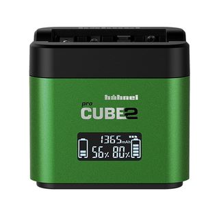 Hähnel Doppelladegerät Pro Cube 2 - Fuji mit LCD-Display