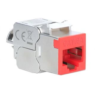 Intellinet Cat6a 10G STP Keystone-Modul rot