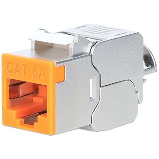 Intellinet Cat6a 10G STP Keystone-Modul orange