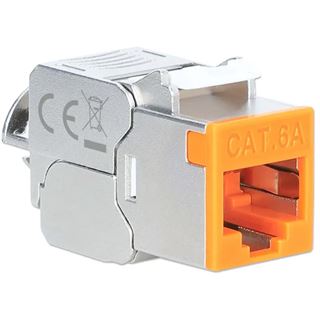 Intellinet Cat6a 10G STP Keystone-Modul orange