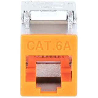 Intellinet Cat6a 10G STP Keystone-Modul orange