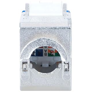 Intellinet Cat6a 10G STP Keystone-Modul blau
