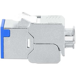 Intellinet Cat6a 10G STP Keystone-Modul blau