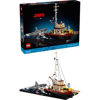 LEGO Ideas 21350 Der weiße Hai, Diorama-Bauset für