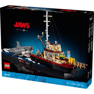 LEGO Ideas 21350 Der weiße Hai, Diorama-Bauset für
