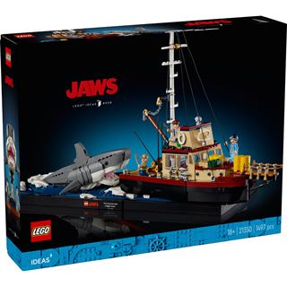 LEGO Ideas 21350 Der weiße Hai, Diorama-Bauset für