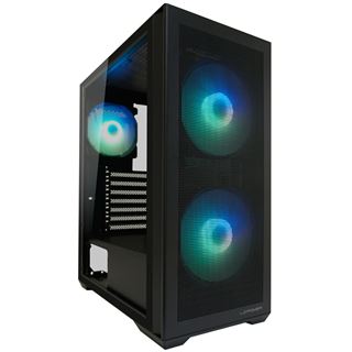 LC-Power 717B Meshwork_L Dark Midi Tower ohne Netzteil schwarz