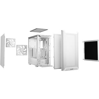 be quiet! Pure Base 501 Airflow Midi Tower ohne Netzteil weiss
