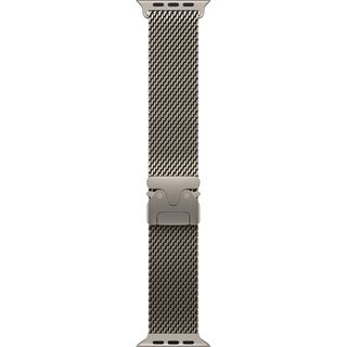 APPLE 49mm Natural Titanium Milanese Loop - Large