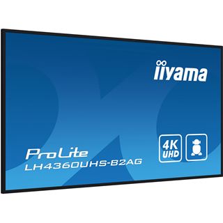 42.5" (107,95cm) iiyama ProLite LH4360UHS-B2AG schwarz 3840x2160